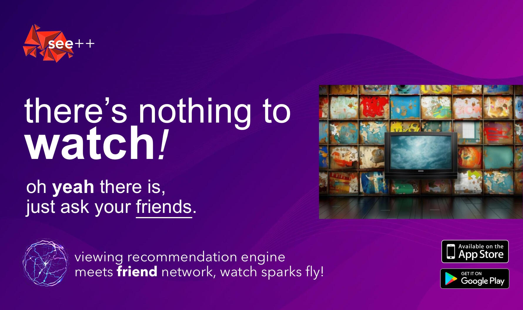 Optimized landing page tv shows social networks